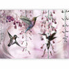 Fotomurale Flying Hummingbirds (Pink)