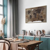 Quadro World Map: Wooden Mosaic