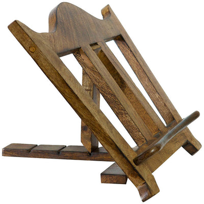 Biscottini Leggio da appoggio in legno noce Biscottini regolabile 35x7x28 per libri menu