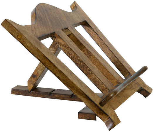 Biscottini Leggio da appoggio in legno noce Biscottini regolabile 35x7x28 per libri menu