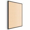 Poster - Lines and Noise - a wavy grid in shades of orange