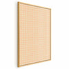 Poster - Lines and Noise - a wavy grid in shades of orange