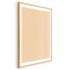 Poster - Lines and Noise - a wavy grid in shades of orange