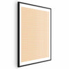 Poster - Lines and Noise - a wavy grid in shades of orange