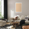 Poster - Lines and Noise - a wavy grid in shades of orange