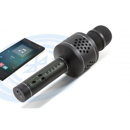 Microfono Karaoke Bluetooth con TWS per Cantare in Duetto Nero, BT-X35