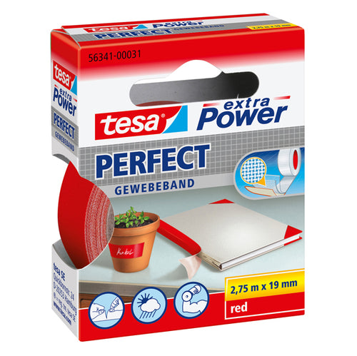 Nastro Adesivo Telato 19Mmx2,7Mt Rosso 56341 Xp Perfect