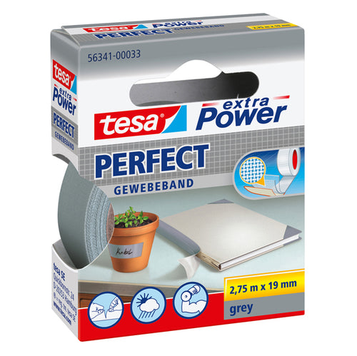 Nastro Adesivo Telato 19Mmx2,7Mt Grigio 56341 Xp Perfect