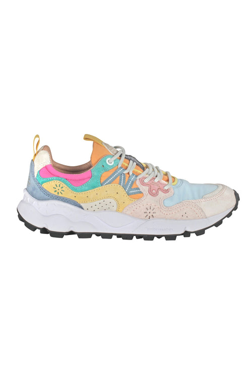 FLOWER MOUNTAIN Flower Mountain - Sneakers - 451023 - Azzurro/Arancione da donna