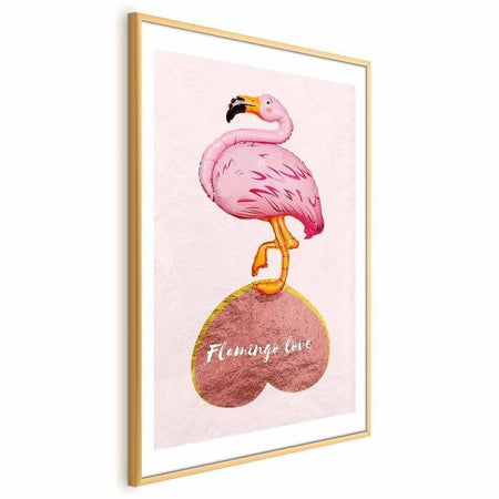 Poster - Flamingo in Love