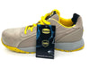 Diadora scarpe uomo Run Text Low pelle scamosciata e tessuto grigio giallo