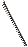 Dentiera 14 denti lunghezza 2,05 mt adattabile a Gaspardo FBR 13013770