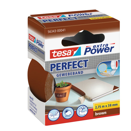Nastro Adesivo Telato 38Mmx2,7Mt Marrone 56343 Xp Perfect