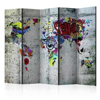 Paravento Graffiti World [divisori da interno]