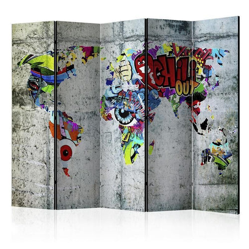 Paravento Graffiti World [divisori da interno]