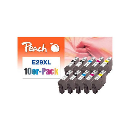 Peach PI200-469 cartuccia d'inchiostro Nero per foto, Ciano per foto, Magenta per foto, Giallo foto (Peach PI200-469 bl?kpatron Foto sort,)