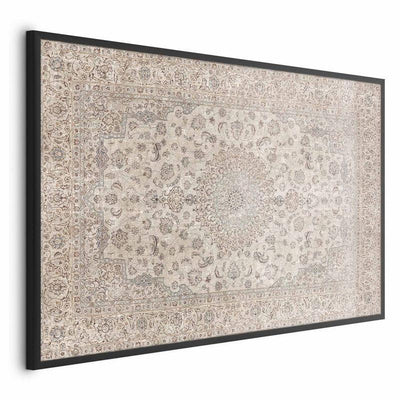 Poster - Sand Carpet - Worn Persian Rug with Rich Ornamental Motifs