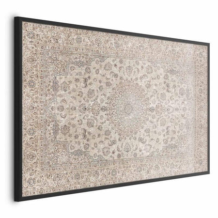 Poster - Sand Carpet - Worn Persian Rug with Rich Ornamental Motifs