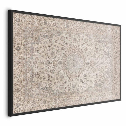 Poster - Sand Carpet - Worn Persian Rug with Rich Ornamental Motifs