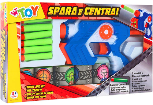 Pistola spara e centra