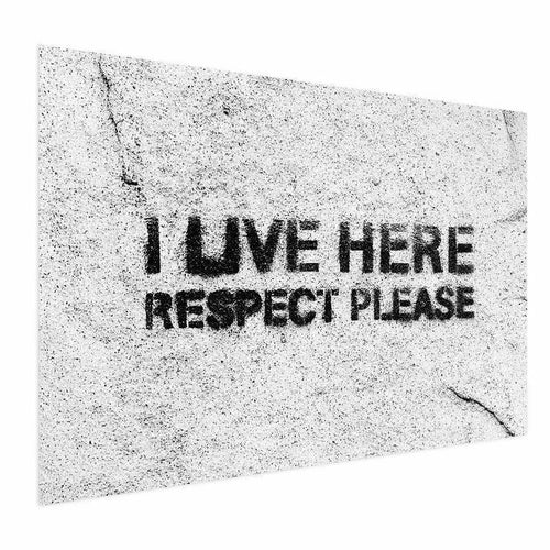 Poster - I Live Here, Respect Please