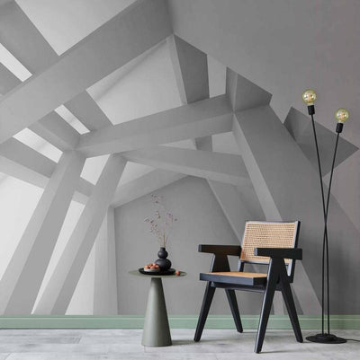 Fotomurale White Construction