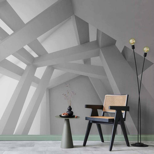 Fotomurale White Construction