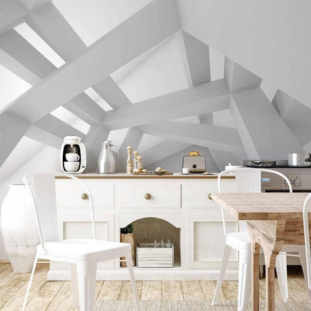 Fotomurale White Construction