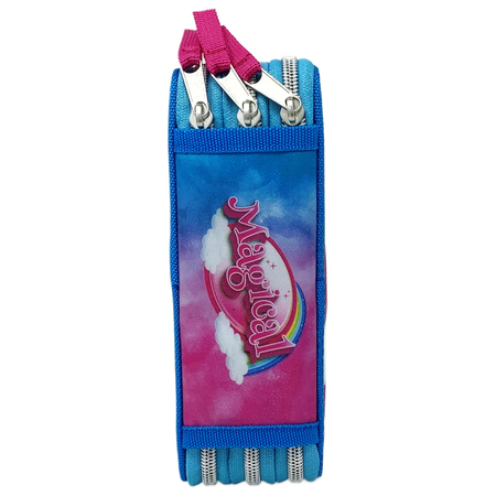 ASTUCCIO 3 ZIP SCUOLA DIS. 3D UNICORNO MULTISCOMPARTO COLORI GIOTTO