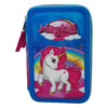 ASTUCCIO 3 ZIP SCUOLA DIS. 3D UNICORNO MULTISCOMPARTO COLORI GIOTTO