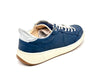 Folly sneakers donna pelle blu suola beige Low
