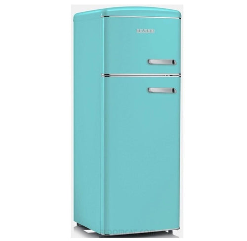 Frigorifero Retrò doppia porta Severin Turchese RKG 8904 Apertura porta a SX