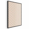 Poster - Geometry and Browns - a chessboard pattern in neutral shades