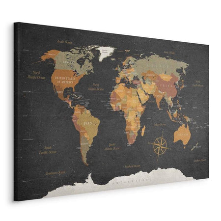 Quadro World Map: Secrets of the Earth