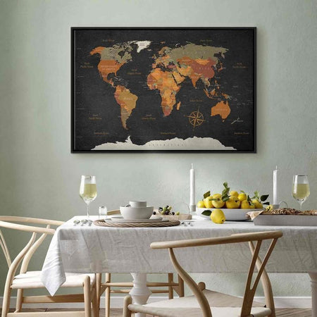 Quadro World Map: Secrets of the Earth