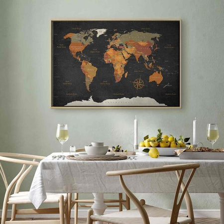 Quadro World Map: Secrets of the Earth
