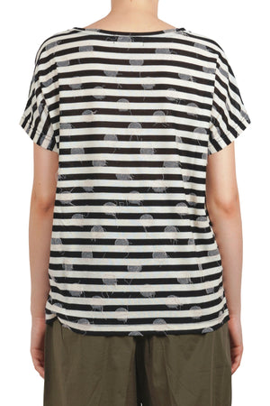 MAMA B Mama B - T-shirt - 451823 - Nero/Latte da donna