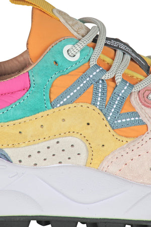 FLOWER MOUNTAIN Flower Mountain - Sneakers - 451023 - Azzurro/Arancione da donna