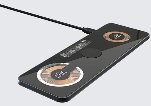Stand 3in1 15w comp.magsafe vetro duduu alluminio grigio surf mat - XSF-001