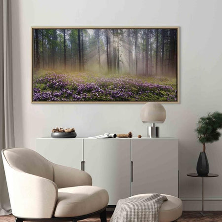 Quadro Purple Meadow (1 Part) Wide