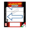 Etichetta Adesiva Bianca 115X70Mm Alto (10Fg X 2Etichette Markin