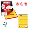 Etichetta Adesiva C/501 Giallo 100Fg A4 105X36Mm (16Et/Fg Markin