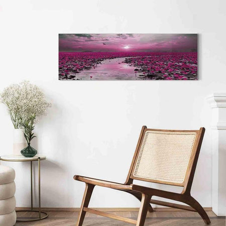 Quadro Lilies and Sunset (1 Part) Narrow