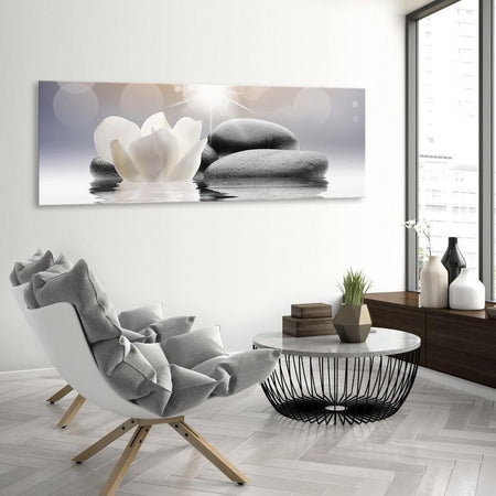 Quadro Pebbles in Water (1 Part) Narrow