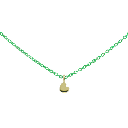 Rue des Mille - GIROCOLLO CUORE VERDE FLUO ORO18KT