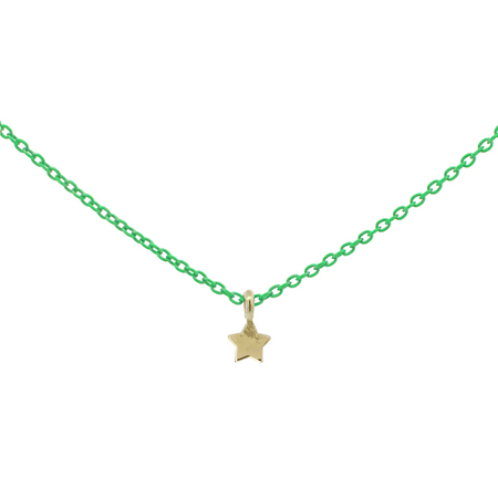 Rue des Mille - GIROCOLLO STELLA VERDE FLUO ORO18KT