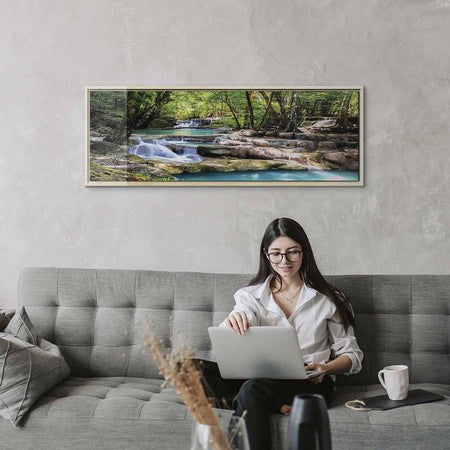 Quadro Nature Forest Waterfall