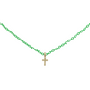 Rue des Mille - GIROCOLLO CROCE VERDE FLUO ORO18KT