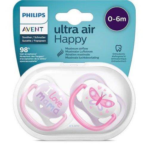 SCF080/02 - Philips Avent Ciuccio Ultra Air Girl 0-6 Mesi