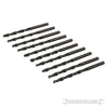 Punte metriche trapano Jobber HSS-R 10 pezzi acciaio temperato Silverline silverline